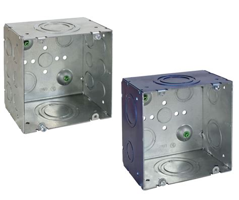 4 dual electrical box|4x4 steel electrical box.